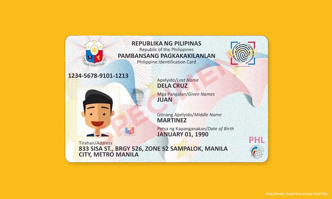 Please claim your national ID at the barangay hall.